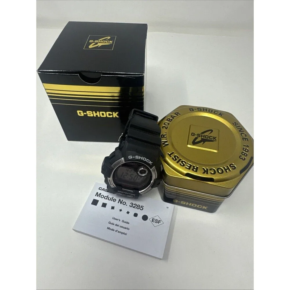 CASIO G-SHOCK 3285 Wristwatch G8900S Black w/ silver details NEW IN BOX papers